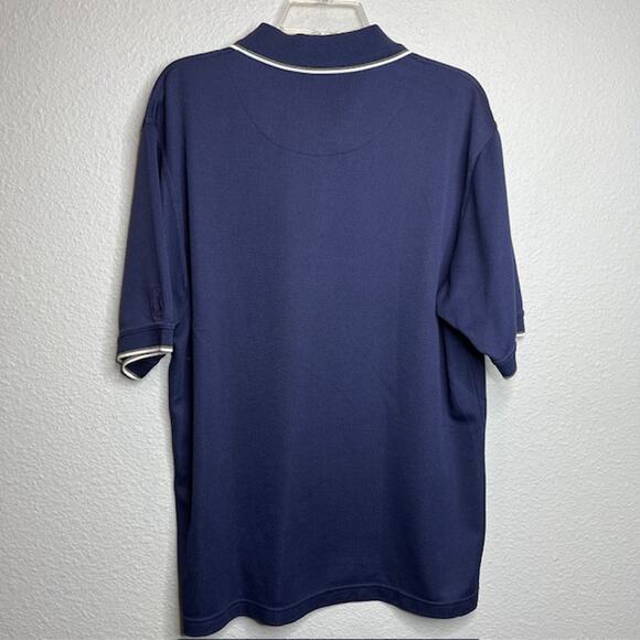 PGA Tour Size Large Michigan Wolverines Blue Polo Shirt - Picture 5 of 7